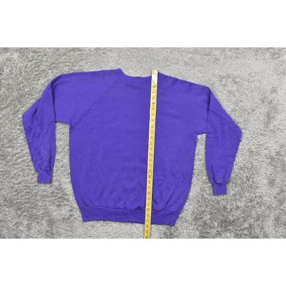 Vintage USA 1985 Platinum Sweats Purple Pullover Sweater XL Praise the Lord - Picture 5 of 7